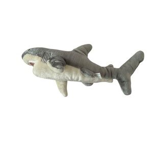 Adorable Gray Shark Stuffed Animal Toy